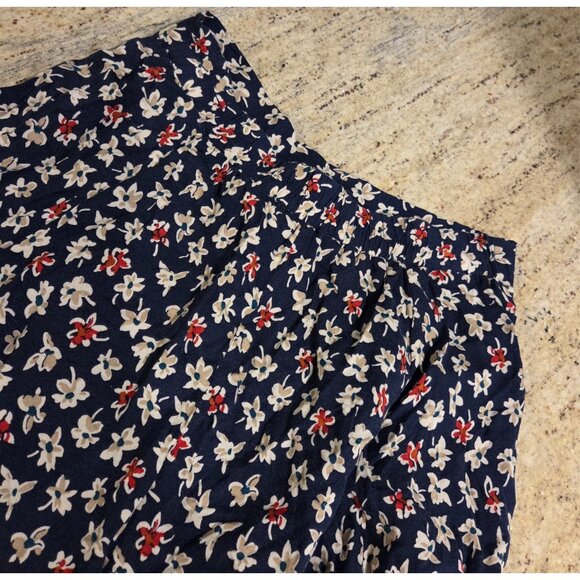 Vintage Kathie Lee Sz 12 Maxi Skirt Rayon Ditzy Floral Y2k Preppy - Picture 11 of 13